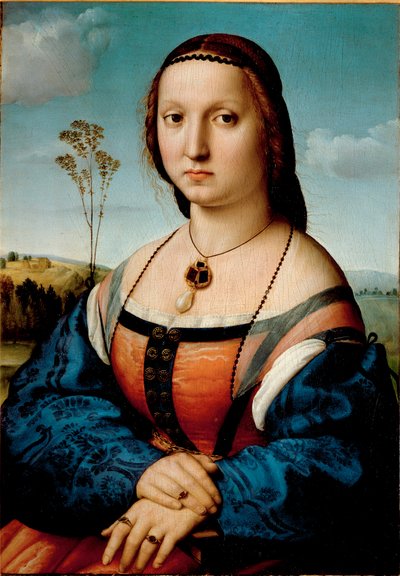 Ritratto di Maddalena Doni. Dipinto di Raffaello Sanzio (1483-1520) 1506 da Raphael