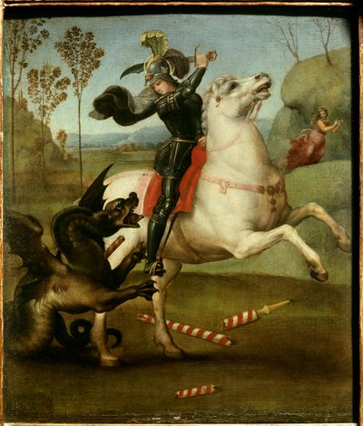 San Giorgio che Combatte il Drago (dettaglio) da Raphael