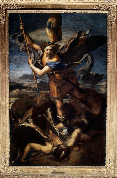 San Michele che sconfigge il drago da Raphael