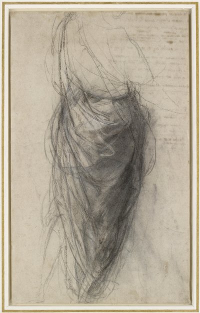 Studio per il Drappeggio di un Uomo di Spalle da Raphael