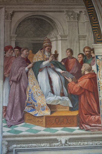 La consegna delle Decretali a Papa Gregorio IX da Raphael (1483 1520)