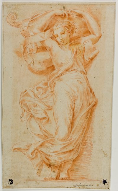 Cariatide con giogo e pergamena da Raphael