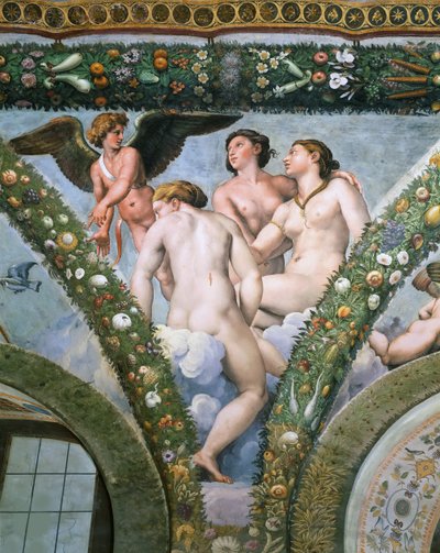 Cupido e le Tre Grazie, 1517-1518 da Raphael