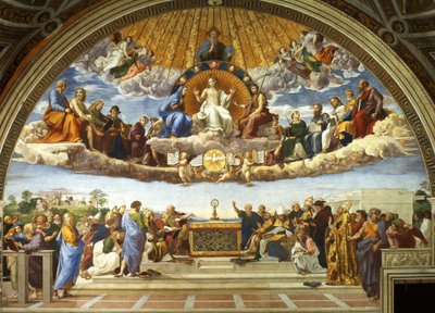 Disputa del Sacramento, 1509-1510 da Raffaello Sanzio Raphael