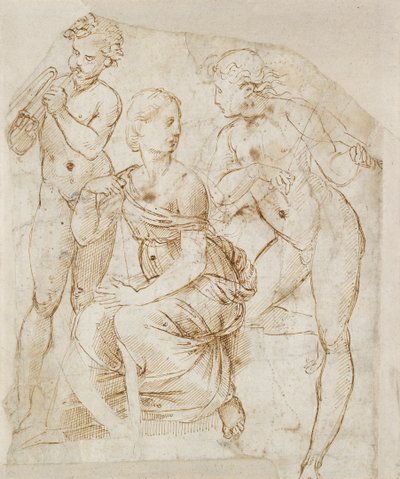 Gruppo di musicisti, inizio XVI secolo da Raphael