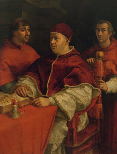 Leone X con i cardinali Giulio de