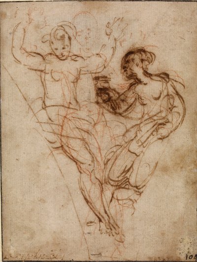 Psiche presenta a Venere il vaso di Proserpina, inizio 16° secolo da Raphael