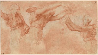 Studio per gli dei che celebrano il matrimonio di Psiche e Cupido, 1518-1519 da Raphael