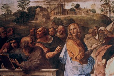 La disputa sul sacramento, (dettaglio), 1508-1509 da Raffaello Sanzio Raphael