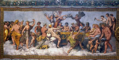 Banchetto nuziale di Cupido e Psiche, 1517 da Raphael