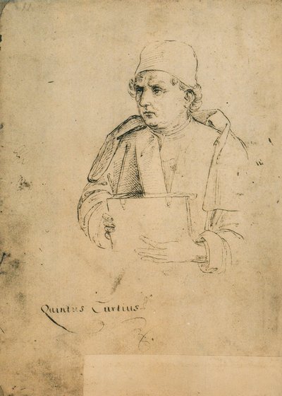 Quinto Curzio Rufo; disegno di Raffaello. Gallerie dell