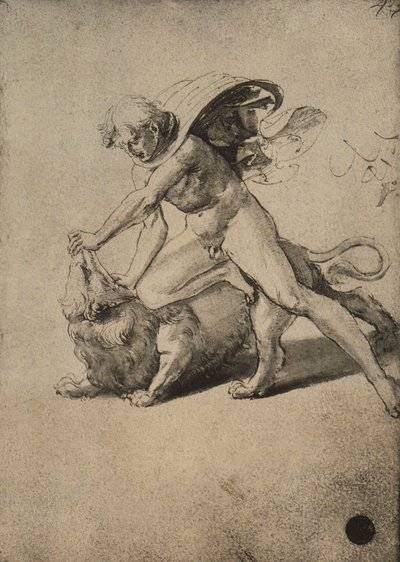 Sansone combatte il leone da Raffaello Sanzio Raphael