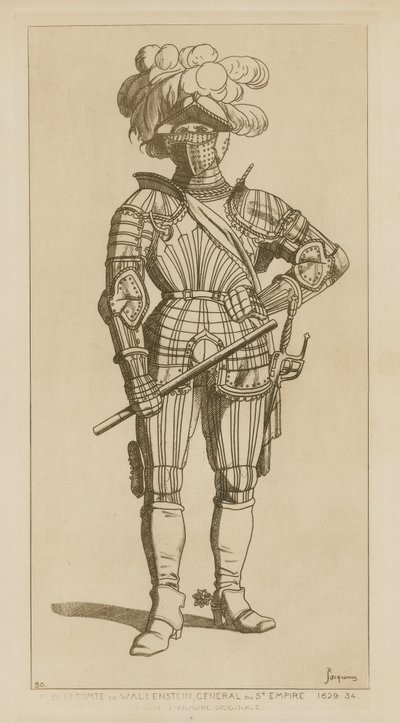 Alberto, conte di Wallenstein e generale del Sacro Impero, 1629-34 da Raphael Jacquemin