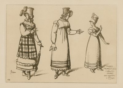Mode francesi (1814-15) da Raphael Jacquemin