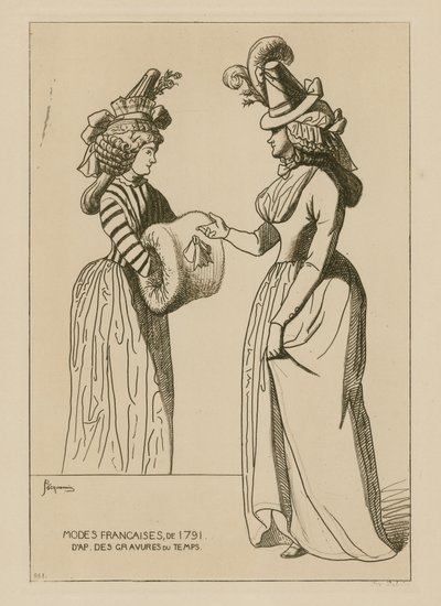 Mode francesi del 1791 da Raphael Jacquemin