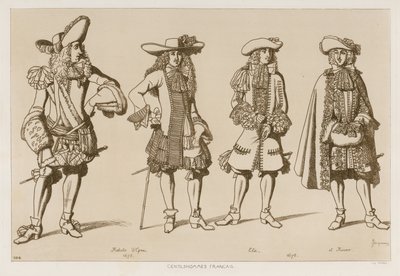 Gentiluomini francesi del XVII secolo da Raphael Jacquemin