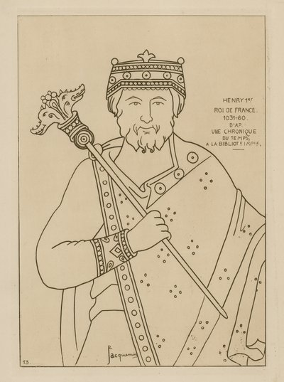 Enrico I, Re di Francia, 1031-1060 da Raphael Jacquemin
