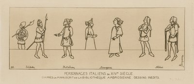 Personaggi italiani del XIV secolo da Raphael Jacquemin
