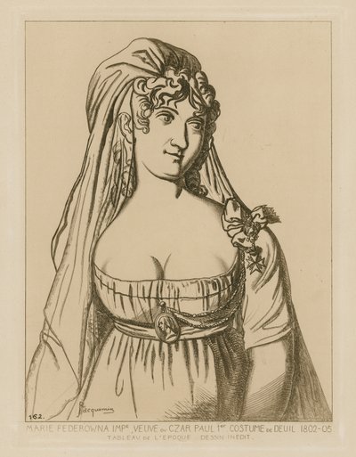 Maria Feodorovna, vedova dello Zar Paolo I di Russia da Raphael Jacquemin