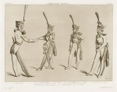 Costumi militari del XIX secolo - Fanteria russa da Raphael Jacquemin