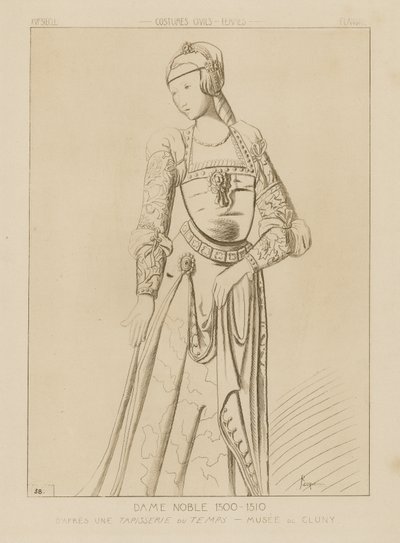 Nobile donna, 1500-1510 da Raphael Jacquemin