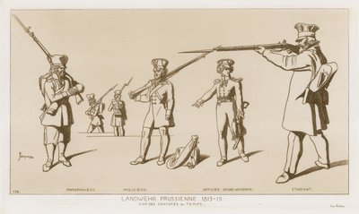 Landwehr prussiana, 1813-15 da Raphael Jacquemin