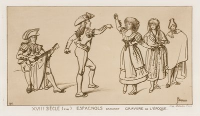 Ballerini spagnoli alla fine del XVIII secolo da Raphael Jacquemin