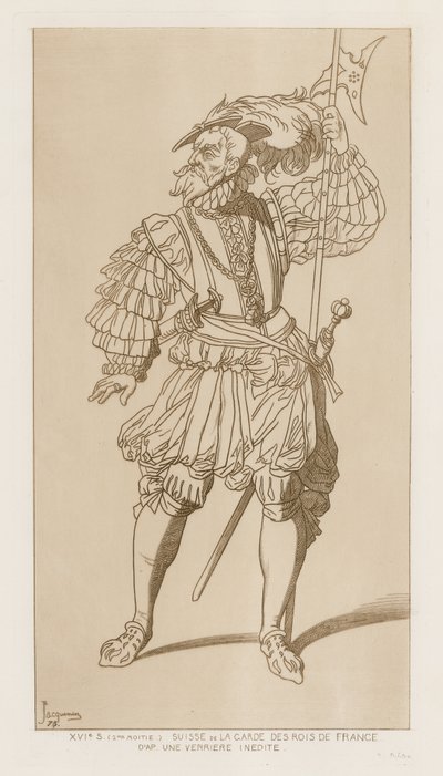 Soldato svizzero nella guardia dei re di Francia. Seconda metà del XVI secolo da Raphael Jacquemin