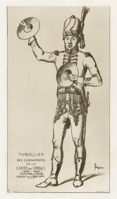 Timbalier dei granatieri della guardia dei consoli (1800-1804) da Raphael Jacquemin