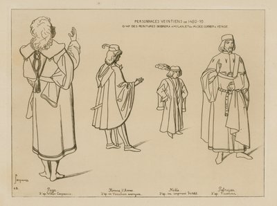 Personaggi veneziani dal 1480-95 da Raphael Jacquemin