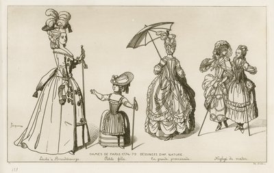 Donne di Parigi, 1774-79 da Raphael Jacquemin