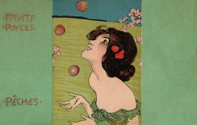 Pesche, 1900 circa (illustrazione) da Raphael Kirchner