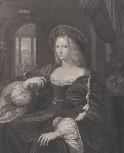 Ritratto di Doña Isabel de Requesens y Enríques de Cardona-Anglesola, 1821 da Raphael Morghen