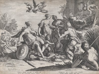 Il giudizio di Paride, 1589 da Raphael Sadeler