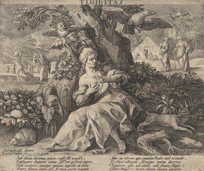 Timiditas dai Quattro Vizi da Raphael Sadeler