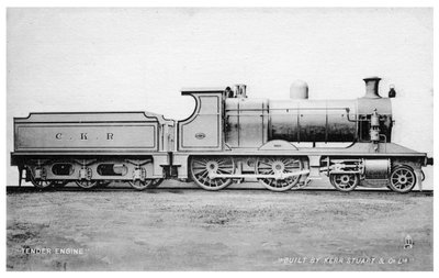 Locomotiva a vapore 4-4-0, costruita da Kerr, Stuart and Co, inizio XX secolo da Raphael Tuck