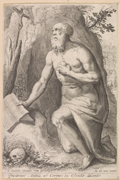 San Girolamo da Raphaël Sadeler (I) (attributed to)