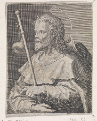 Apostolo Giacomo il Maggiore Christus, Maria e i dodici apostoli da Raphaël Sadeler (I)