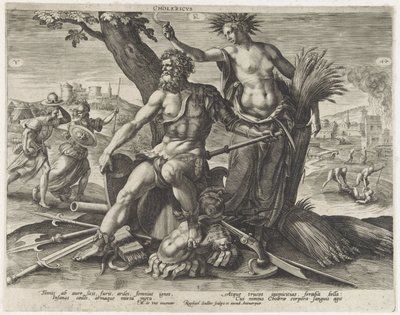 Temperamento collerico da Raphaël Sadeler (I)