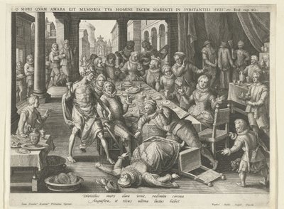 La morte è amara per i ricchi da Raphaël Sadeler (I)
