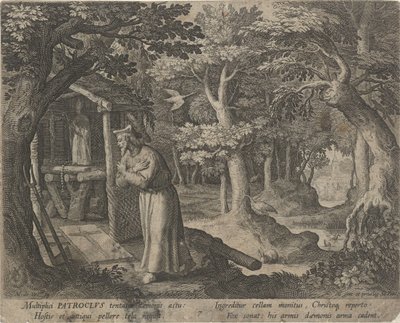 San Patroclo di Néris come eremita da Raphaël Sadeler (I)
