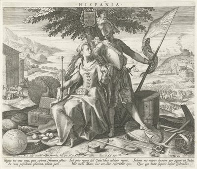 Spagna con Giunone e Marte da Raphaël Sadeler (I)
