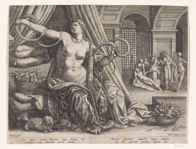 Suicidio di Cleopatra da Raphaël Sadeler (I)