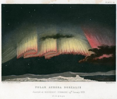Aurora Boreale o Luci del Nord, forma di tenda da Rapine