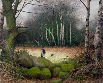 Una mattina di fine inverno, 2002 (olio su tavola) da Raymond Booth