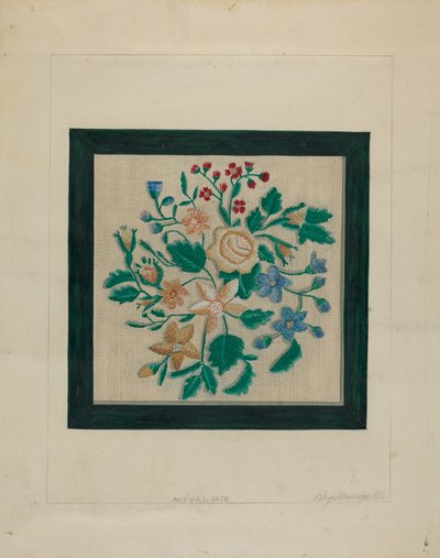 Pezzo di ricamo da Raymond Manupelli