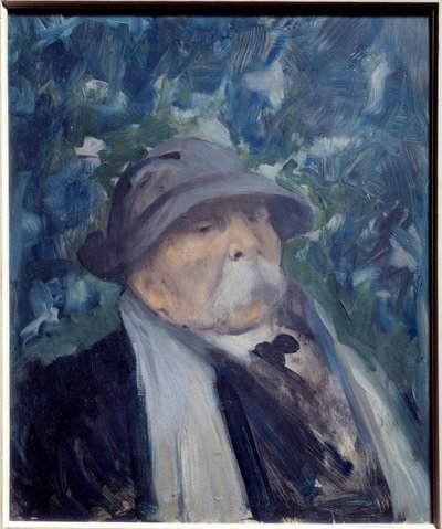Ritratto di Georges Clemenceau (1841-1929) politico. Dipinto di Raymond Woog (1875-1949), XX secolo. Olio su legno. Dim: 0,45 x 0,38m. Parigi, Museo Carnavalet. da Raymond Woog