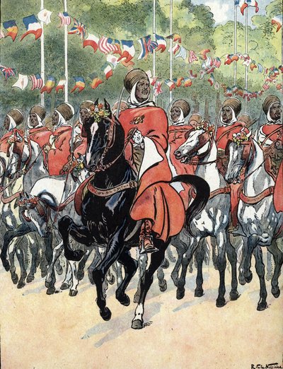 Prima Guerra Mondiale: parata della vittoria sugli Champs Elysees da Raymond de la Neziere