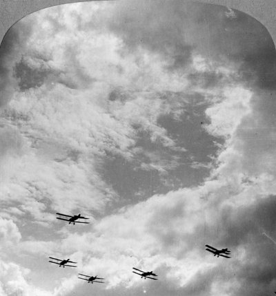 Uno squadrone di battaglia in formazione di combattimento, Prima Guerra Mondiale da Realistic Travels Publishers