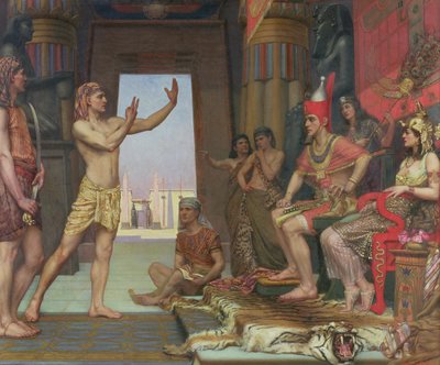 Giuseppe interpreta il sogno del faraone, 1894 da Reginald Arthur